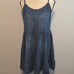 Soft Denim Country Dress / Universal Theead / Cotton / Large